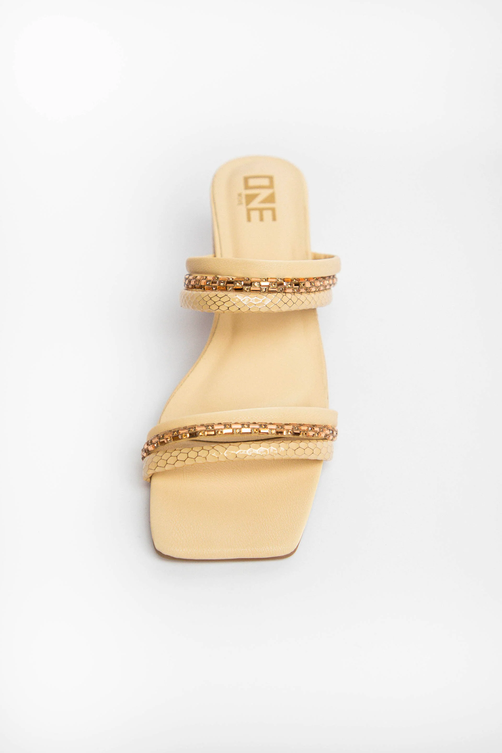 Embellished Sandals Beige - Image 2