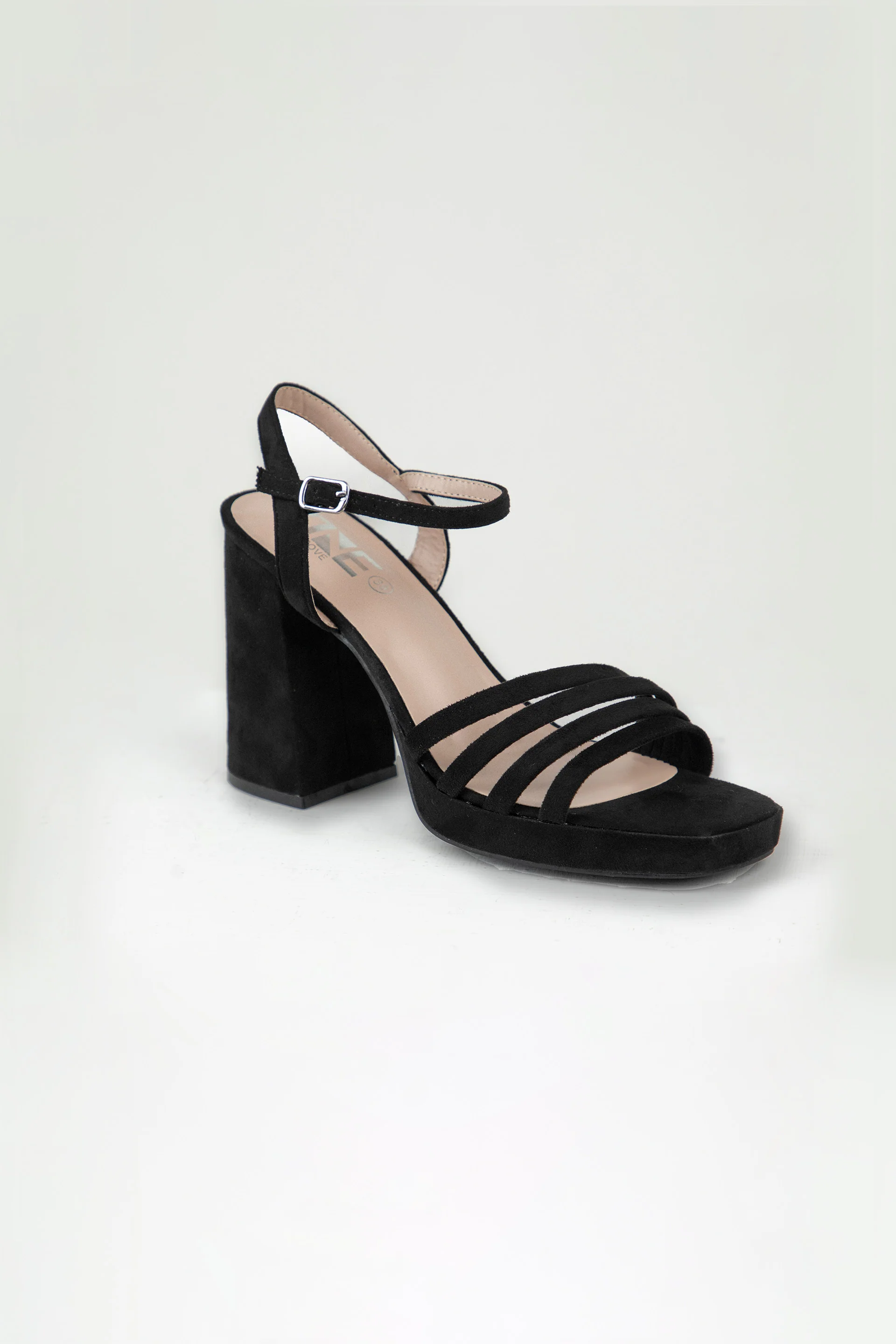 Suede Sandals Black - Image 3