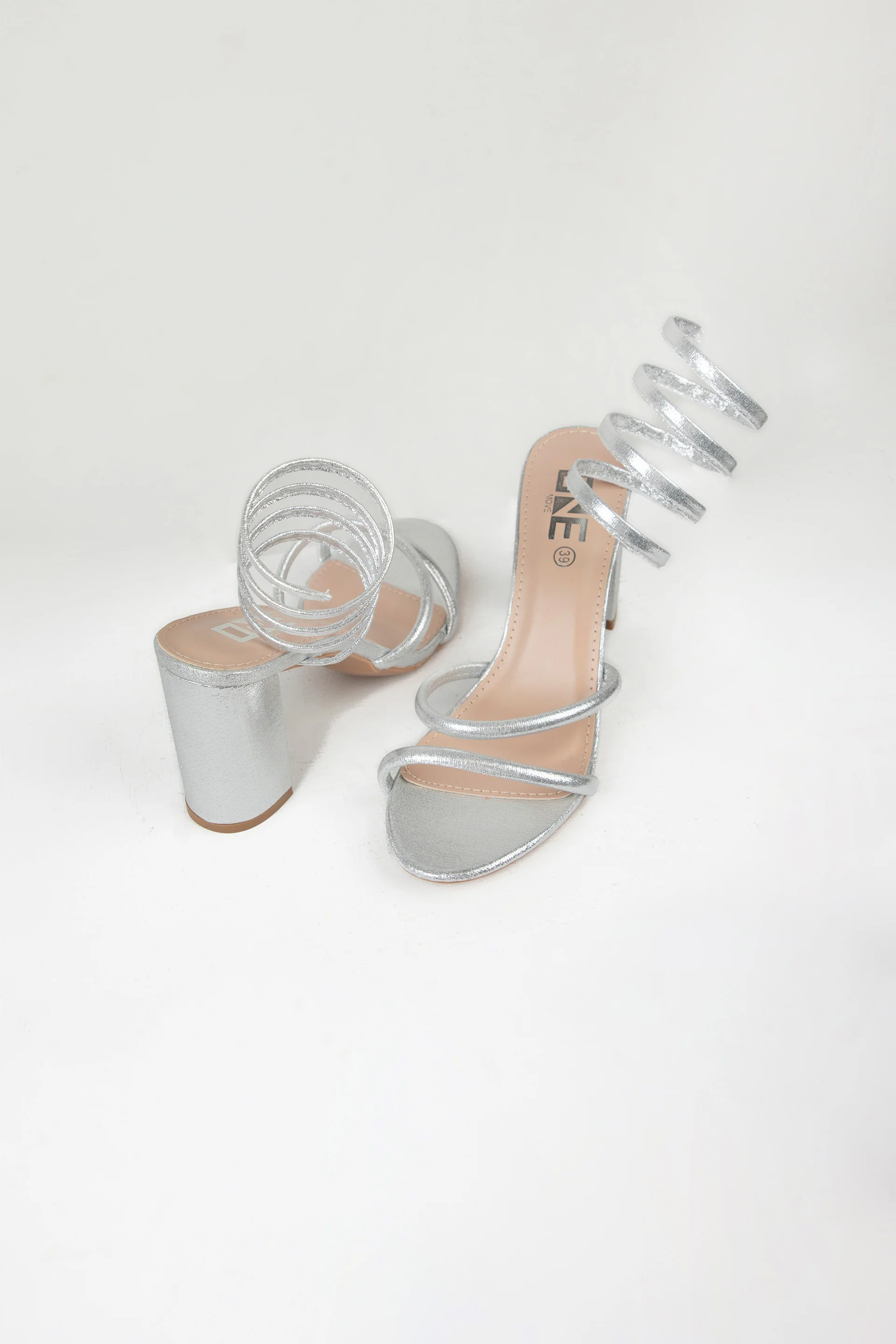 Spiral Sandals Silver - Image 4