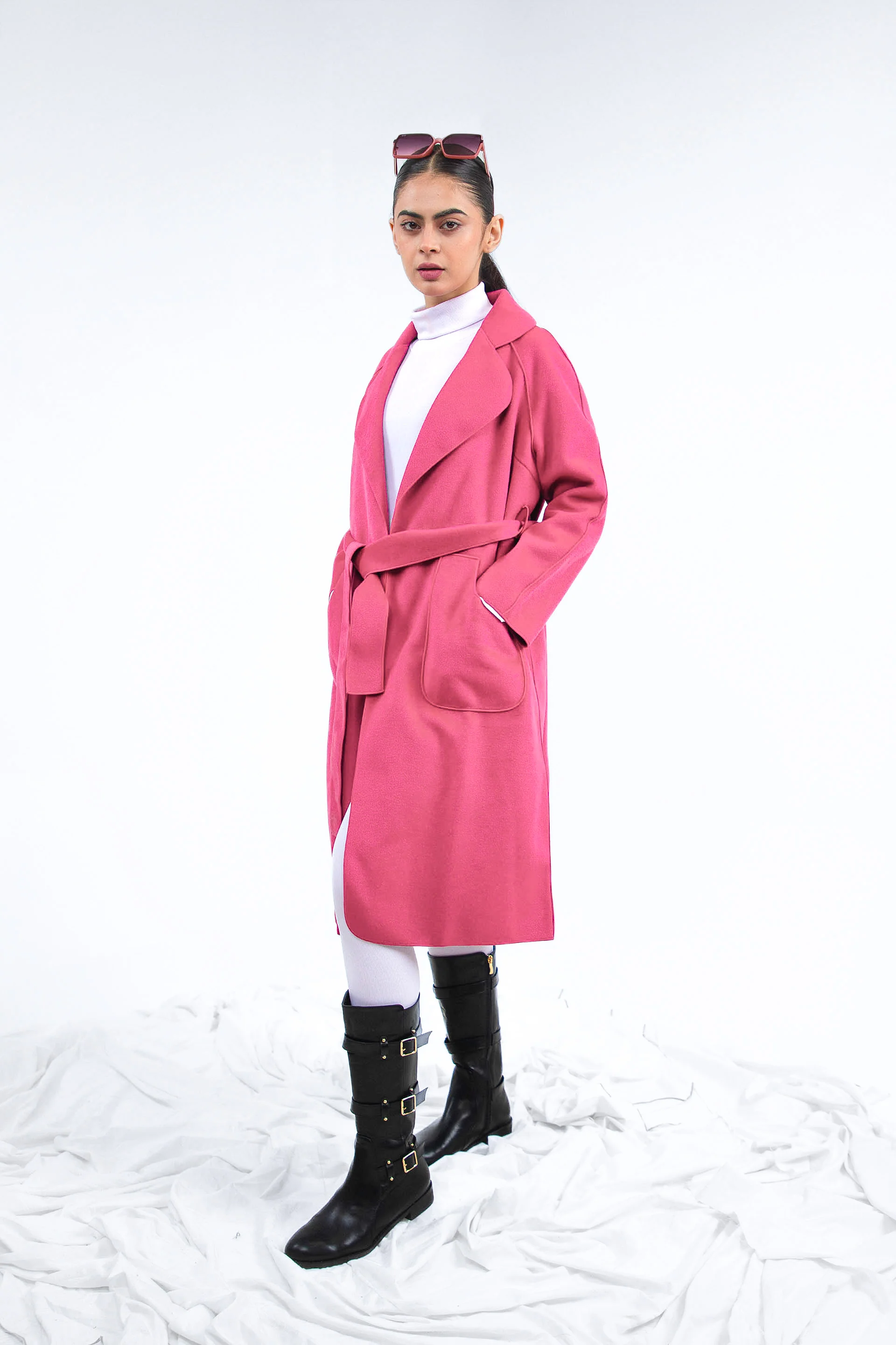 Long Coat Magenta - Image 2