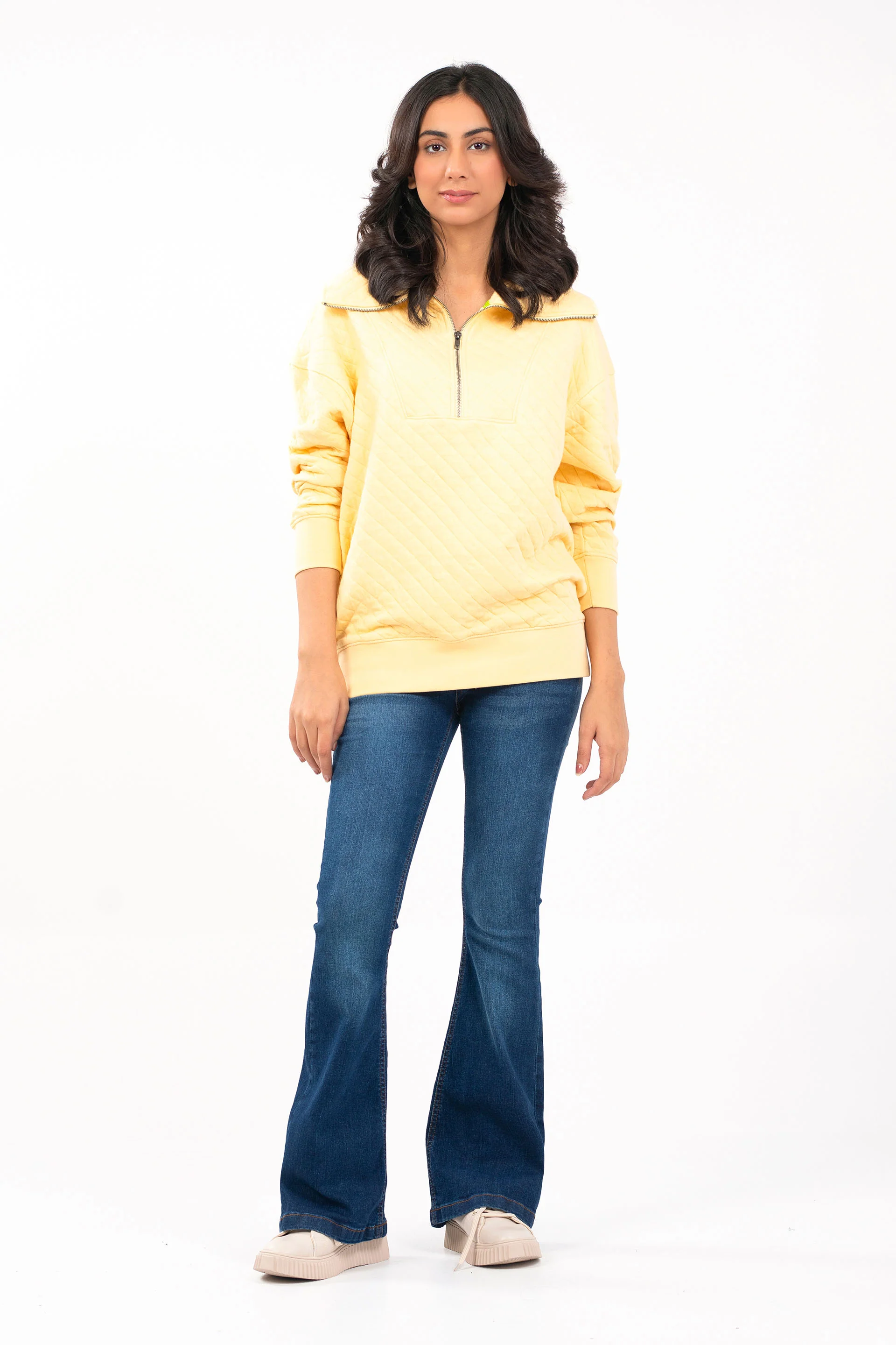 Quilted Half Zipper - Image 2