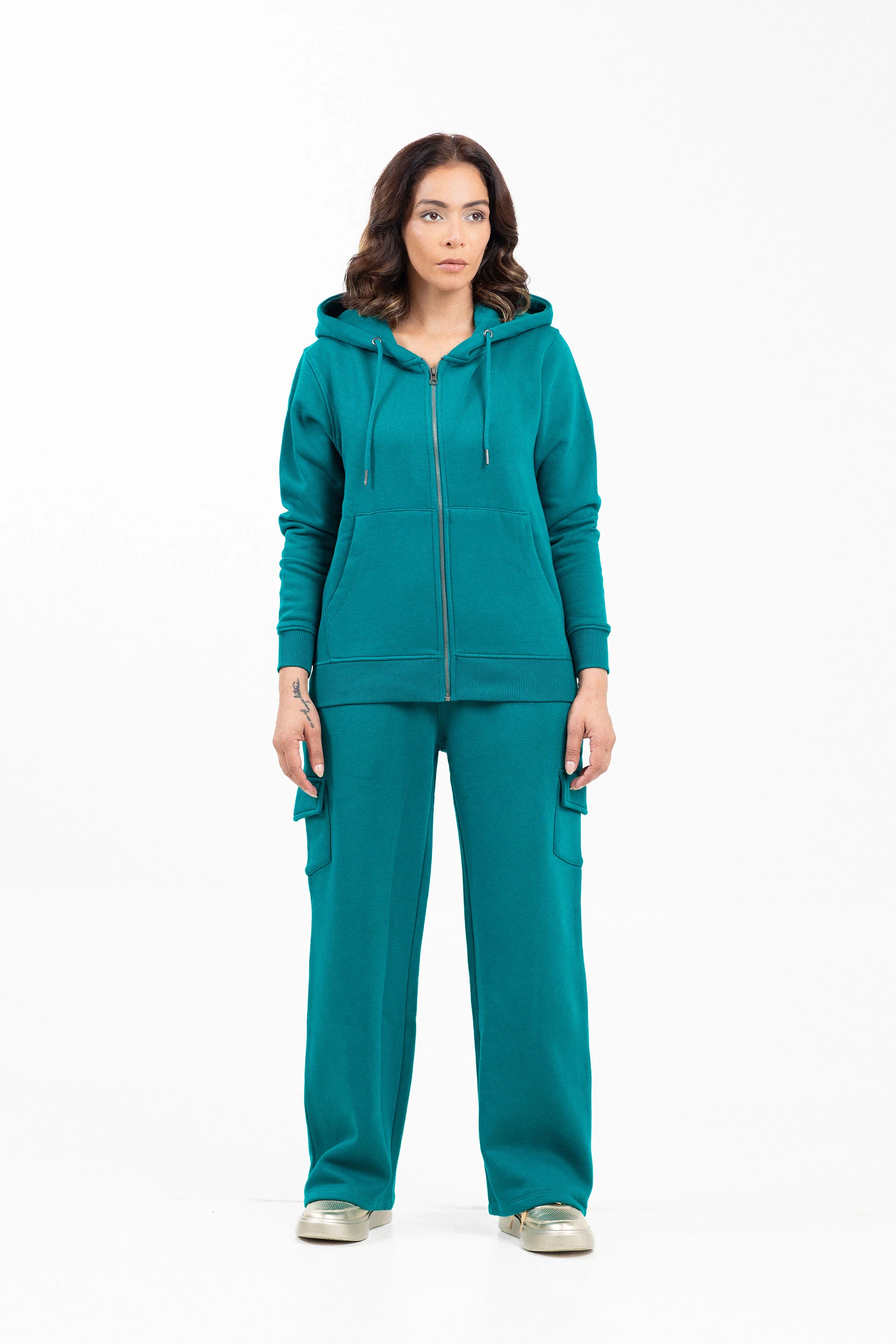 Basic Zipper Hoodie - Image 2