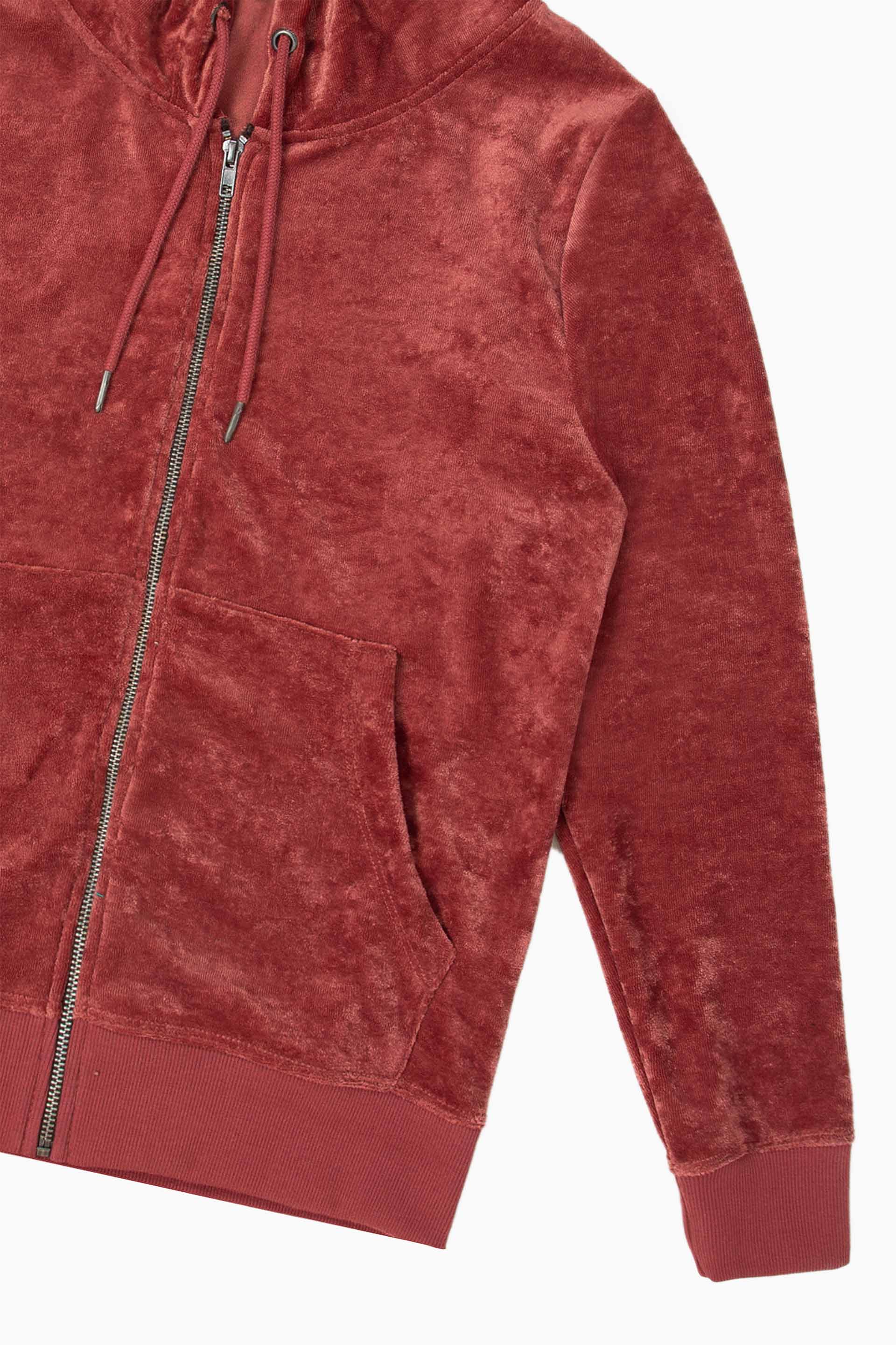 Velour Zipper Hoodie - Image 2
