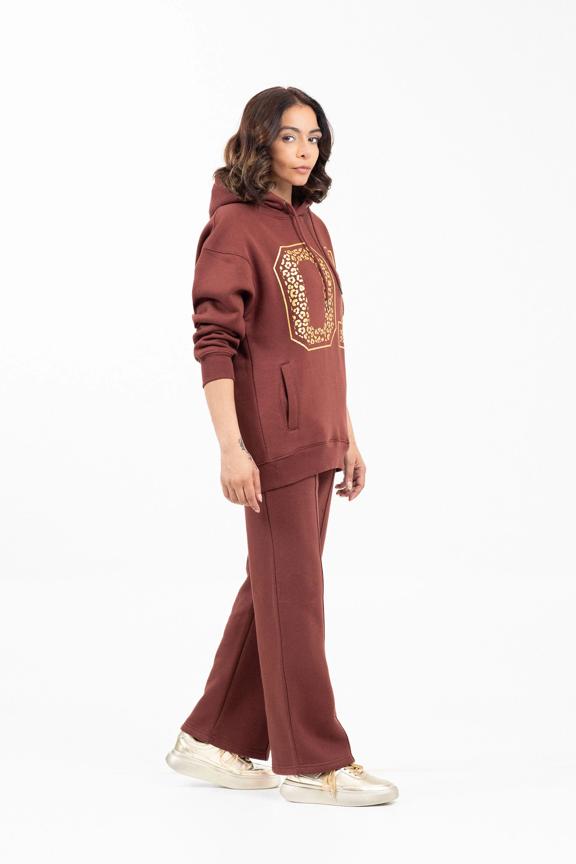 Printed Pullover Hoodie - Image 3