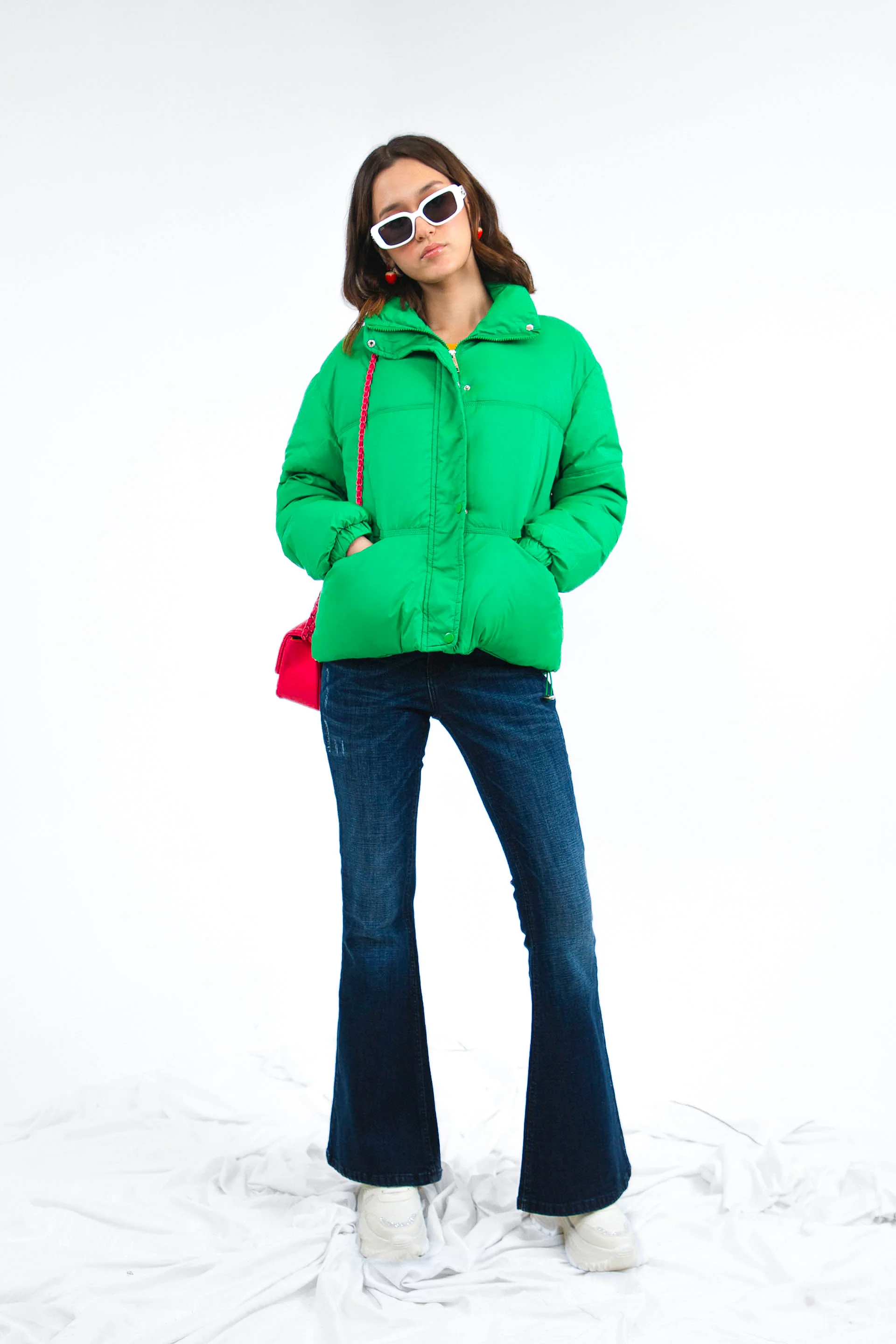Puffer Jacket Green - Image 2
