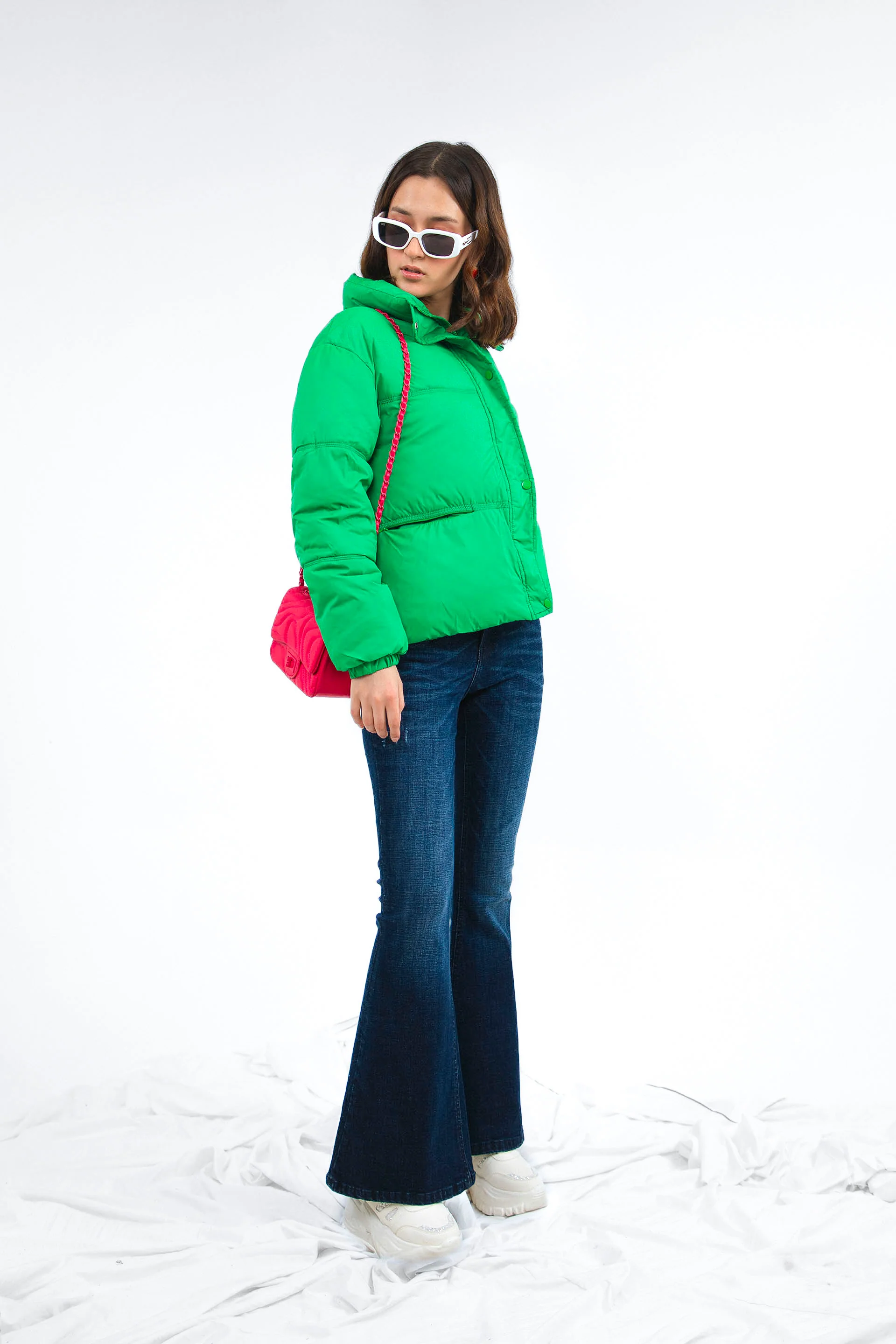 Puffer Jacket Green - Image 3
