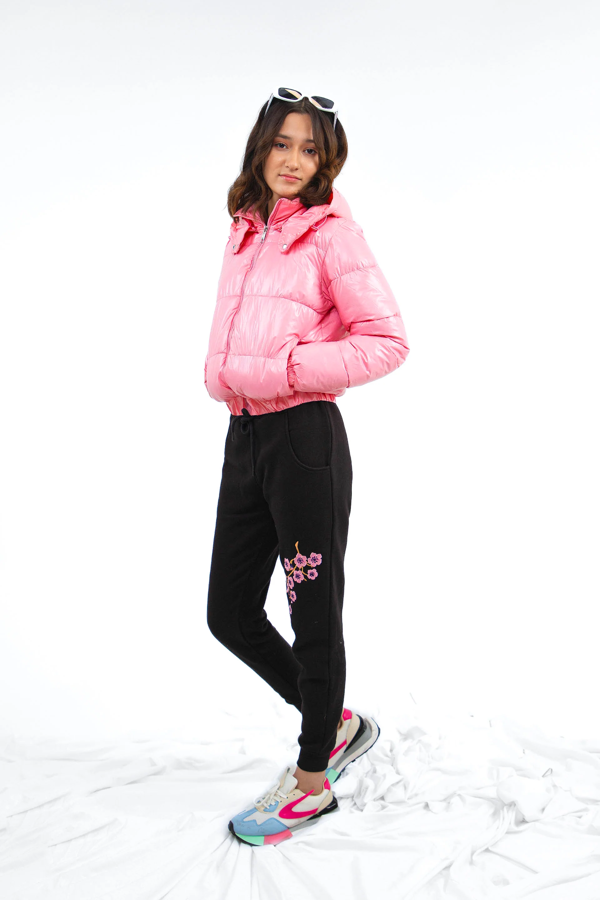 Hooded Puffer Pink - Image 3