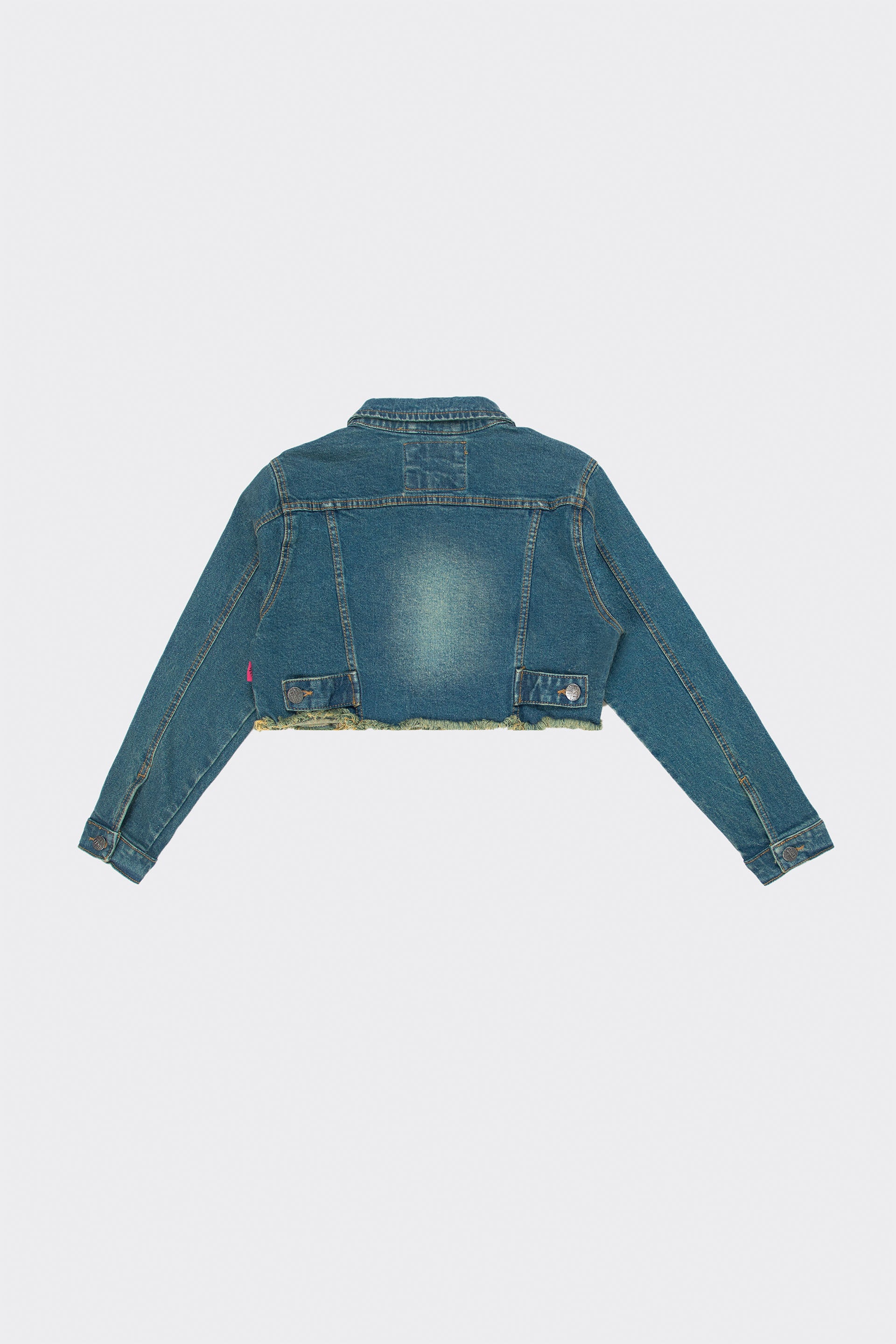 Cropped Denim Jacket - Image 3