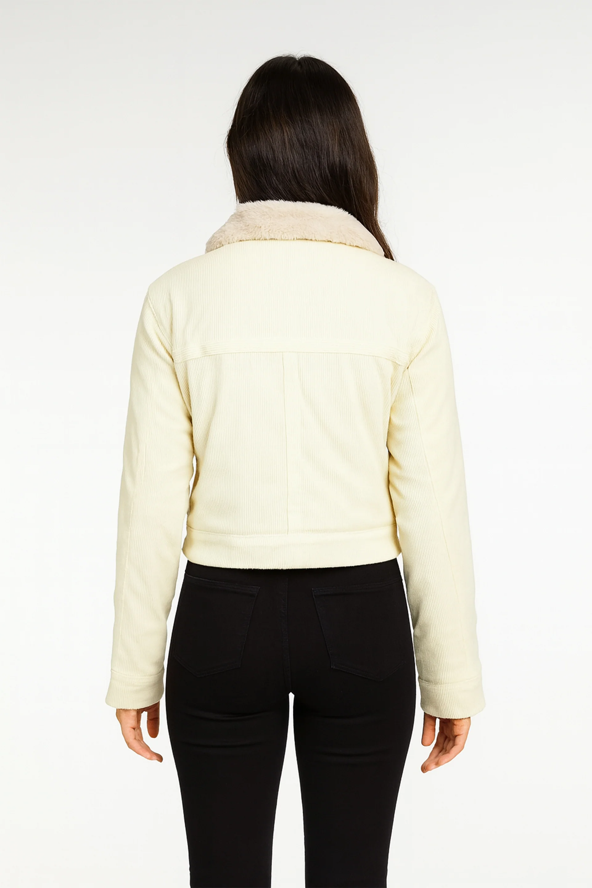 Cropped Corduroy Jacket - Image 3