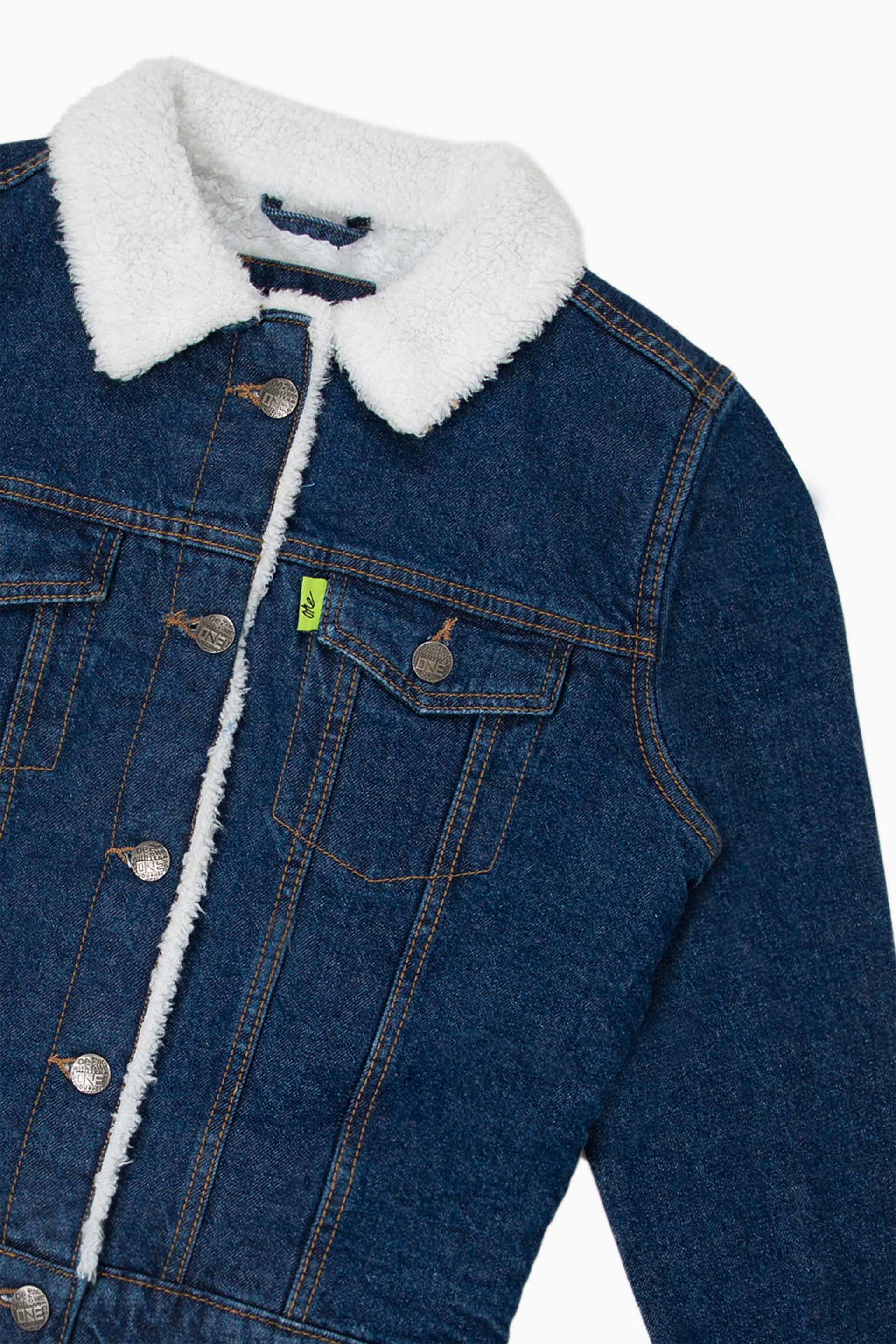 Denim Sherpa Jacket - Image 2
