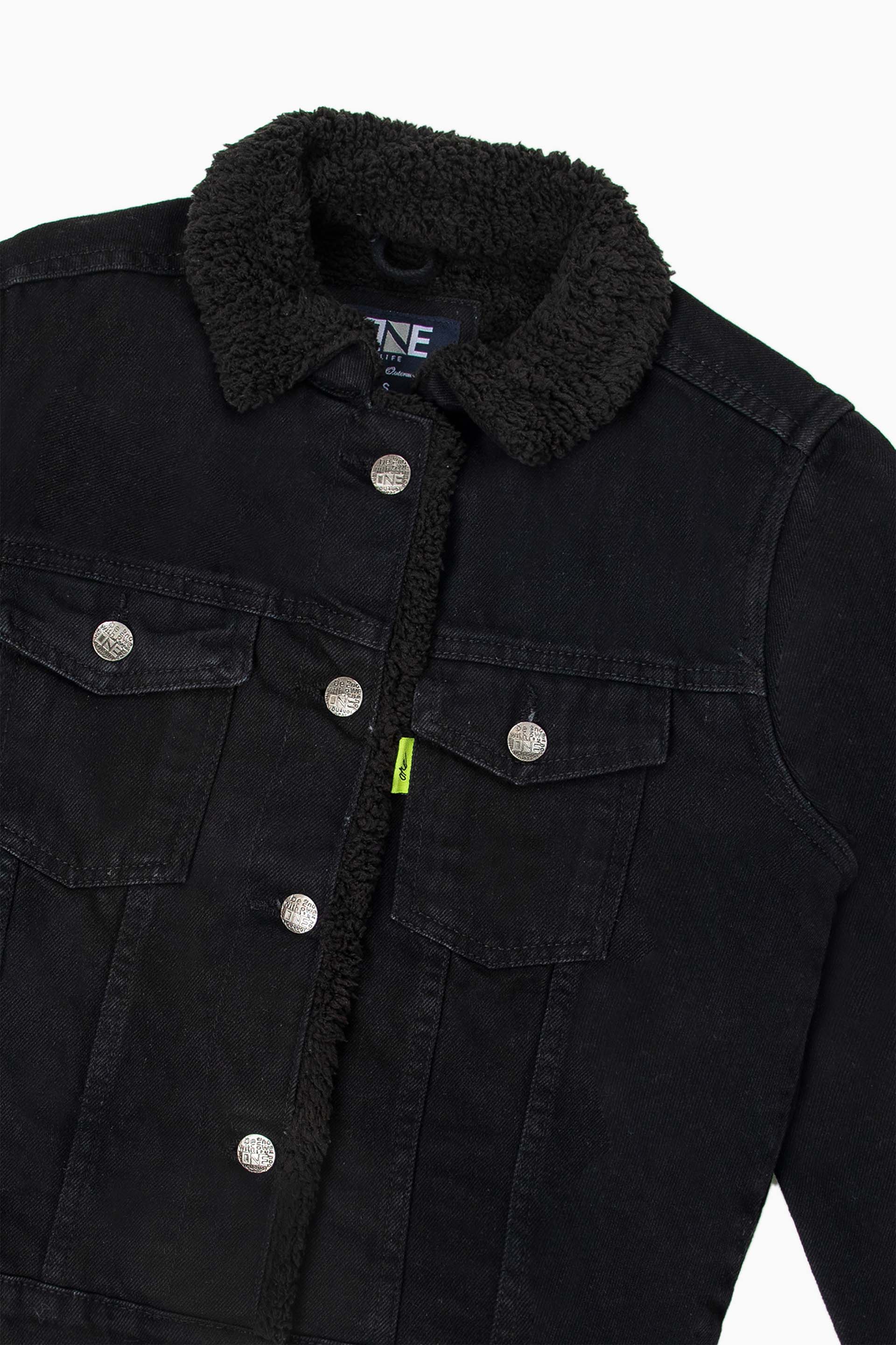 Denim Sherpa Jacket - Image 2