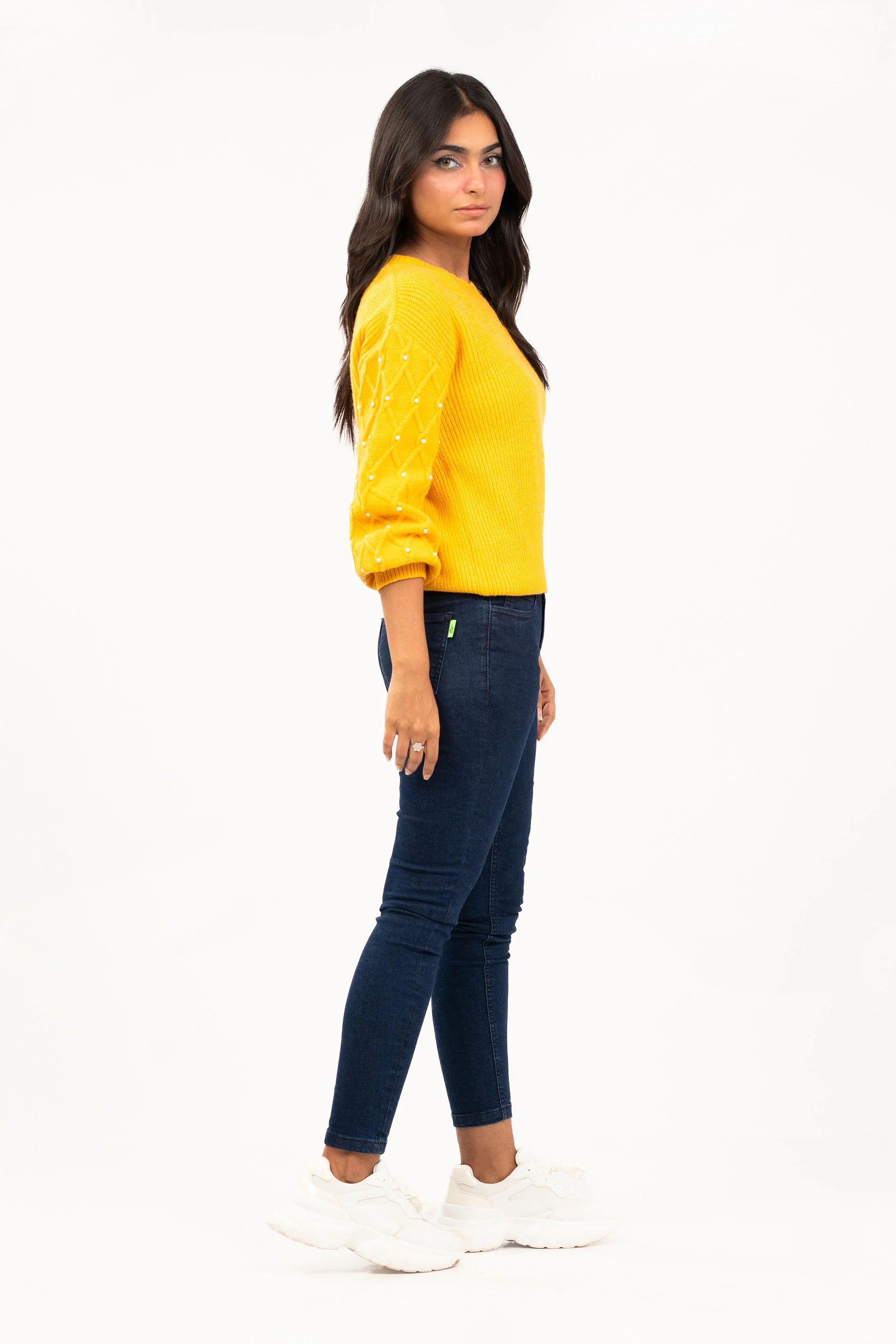 Faux Pearl Sweater - Image 4