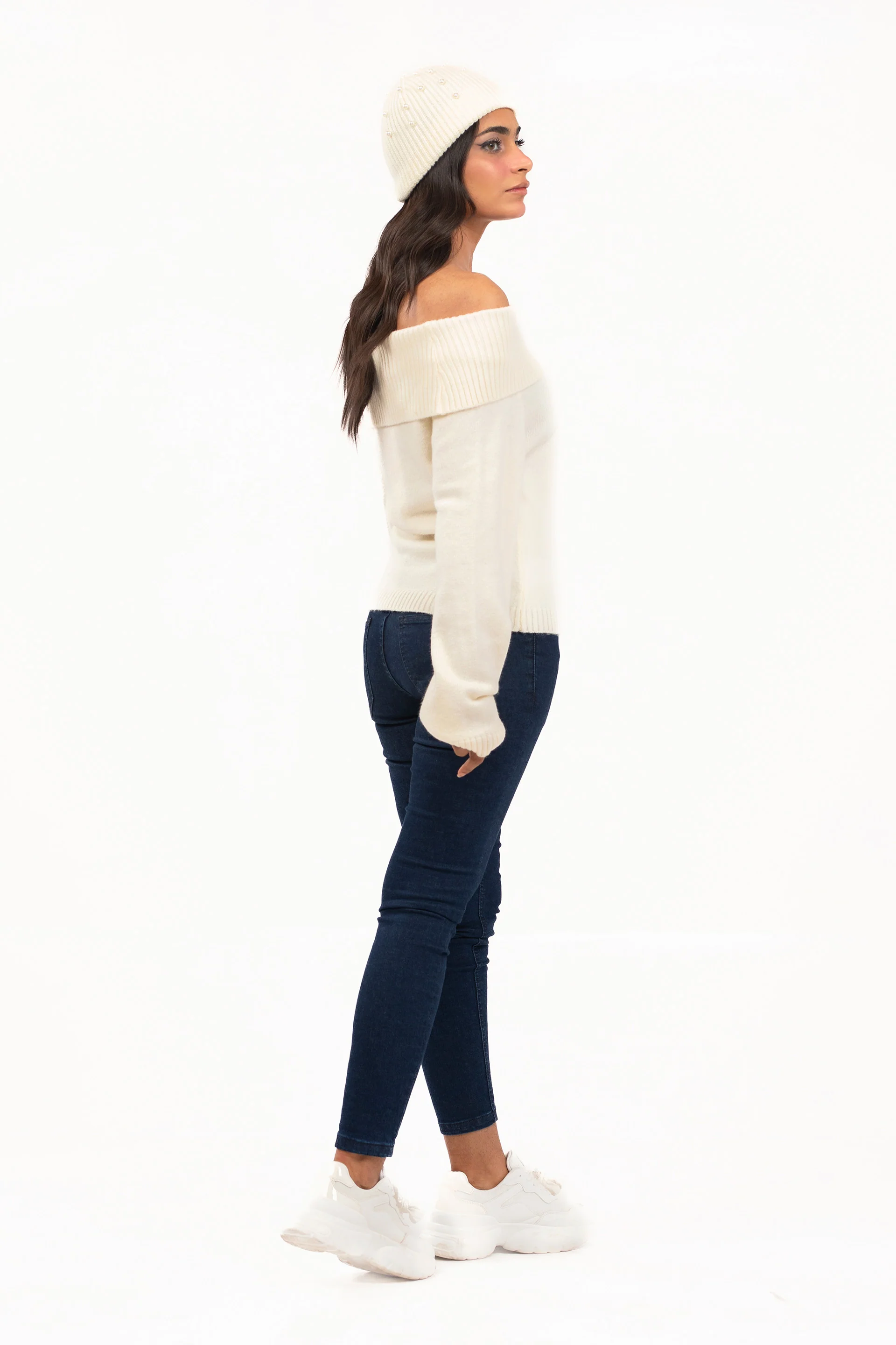 Off Shoulder Sweater - Image 3