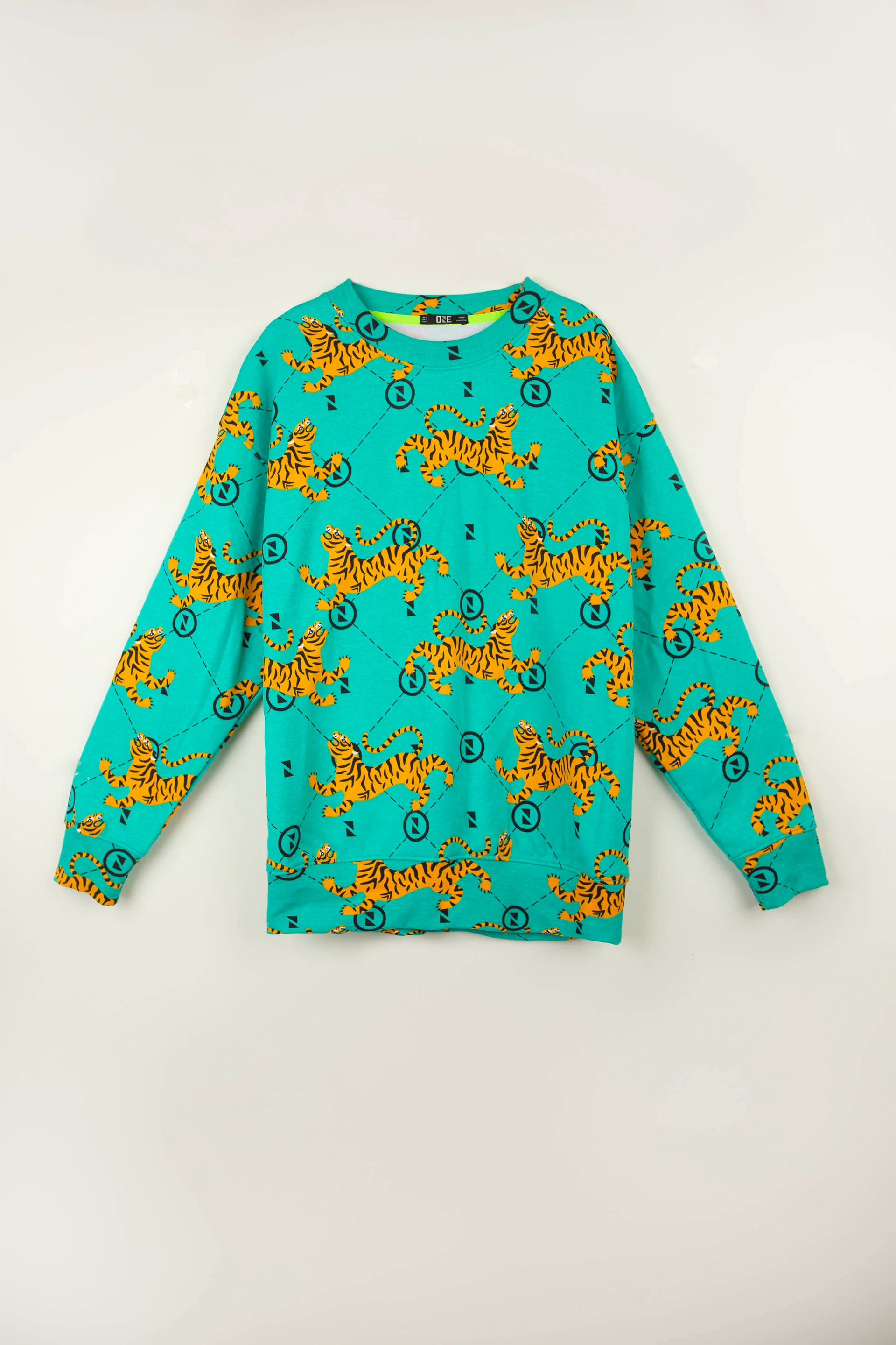 Tiger Sweatshirt Sea Green - Image 3