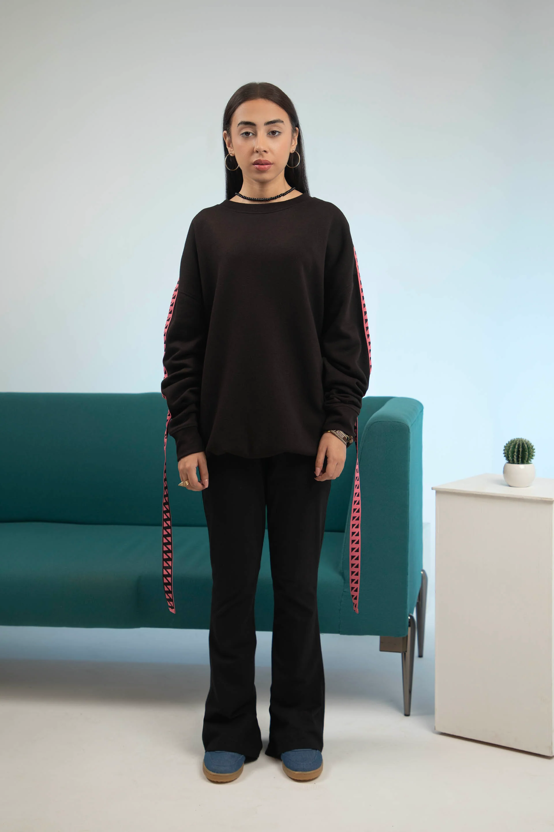 Tape Sweatshirt Black