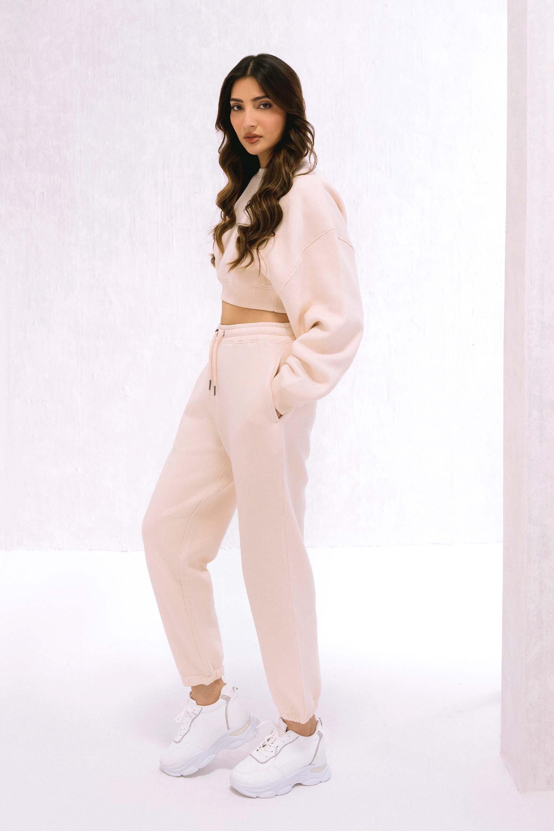Cropped Gathered Sweatshirt - Image 2
