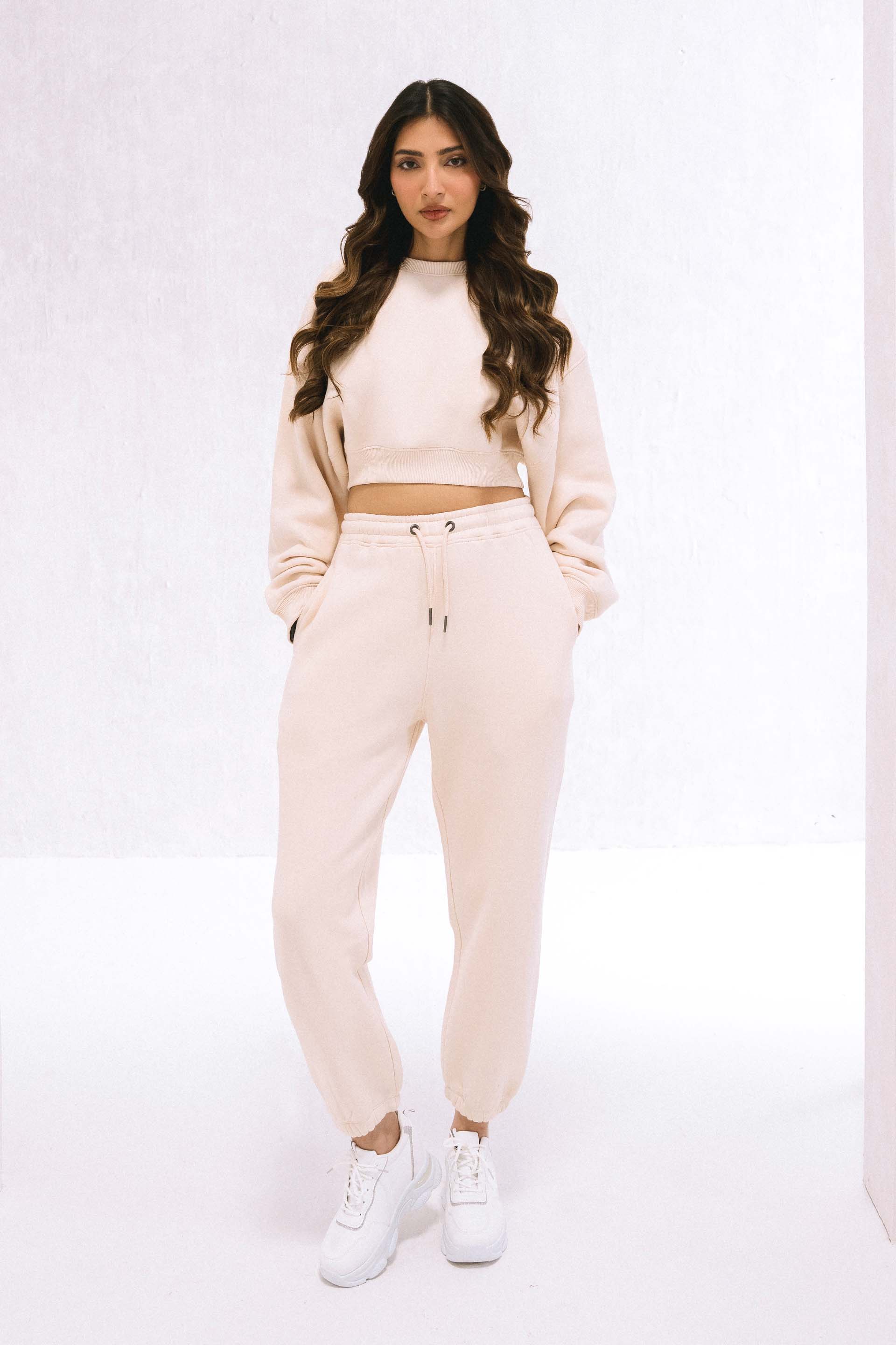 Cropped Gathered Sweatshirt - Image 3