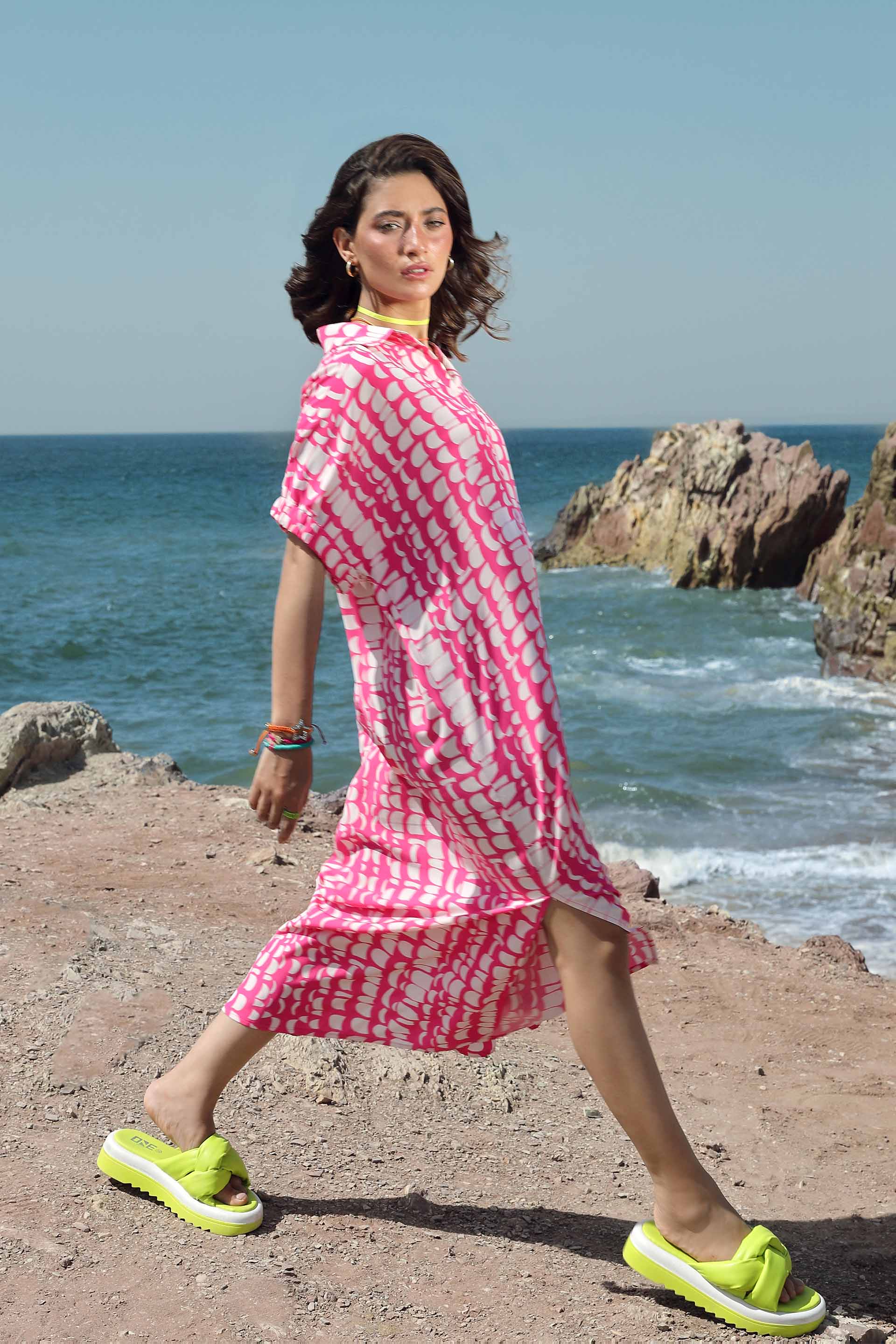 Shirt Dress Pink - Image 2