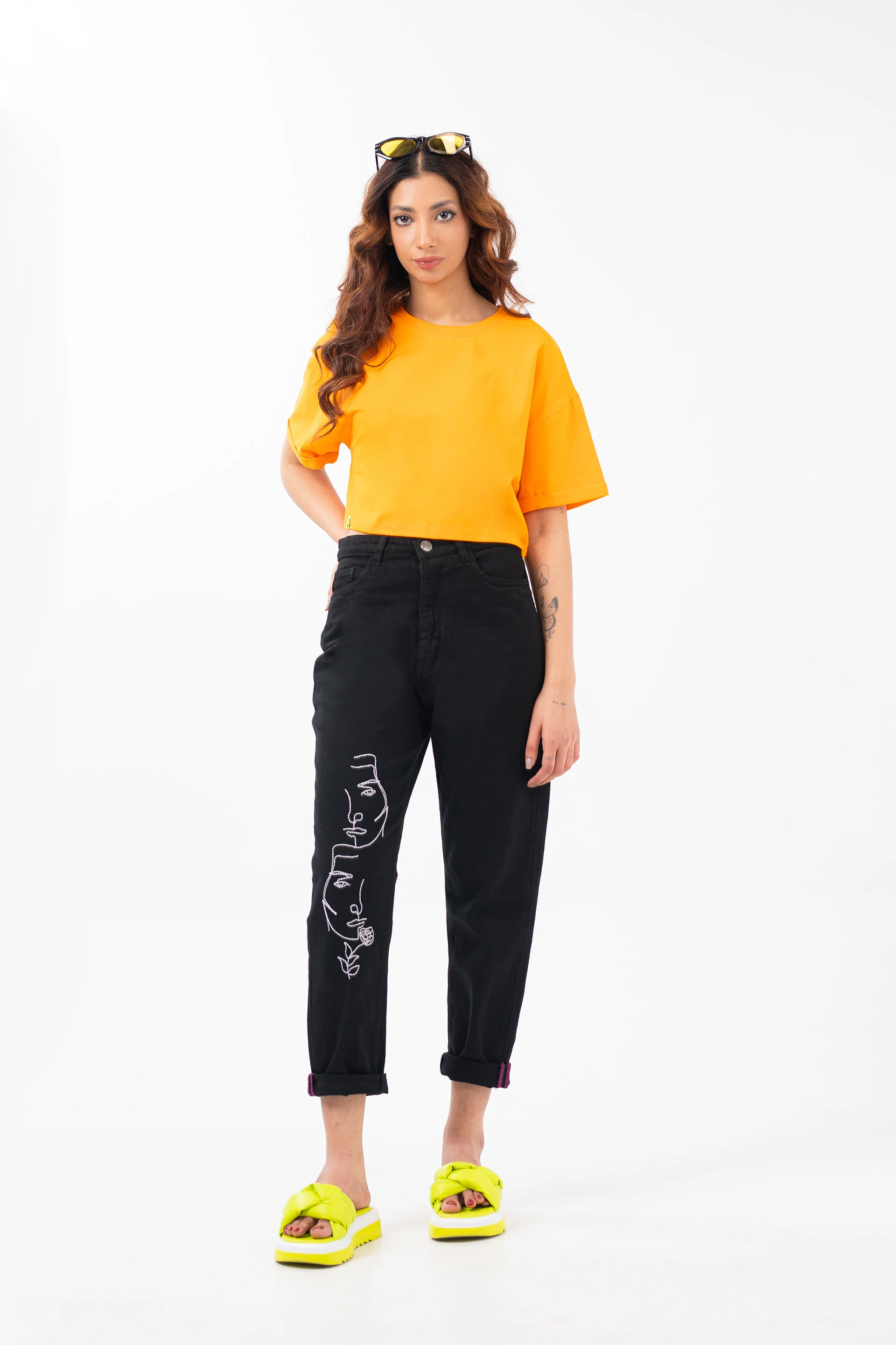 Basic Crop Tee Orange - Image 3