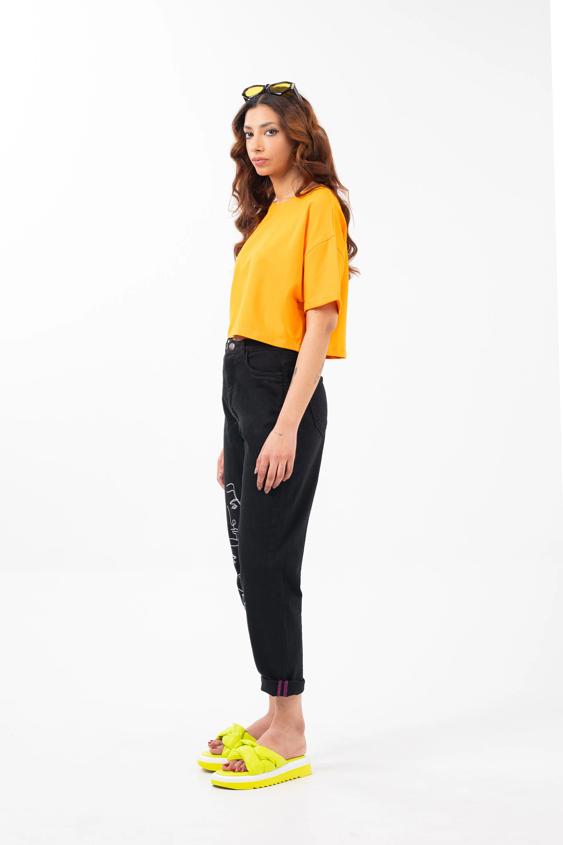 Basic Crop Tee Orange - Image 4