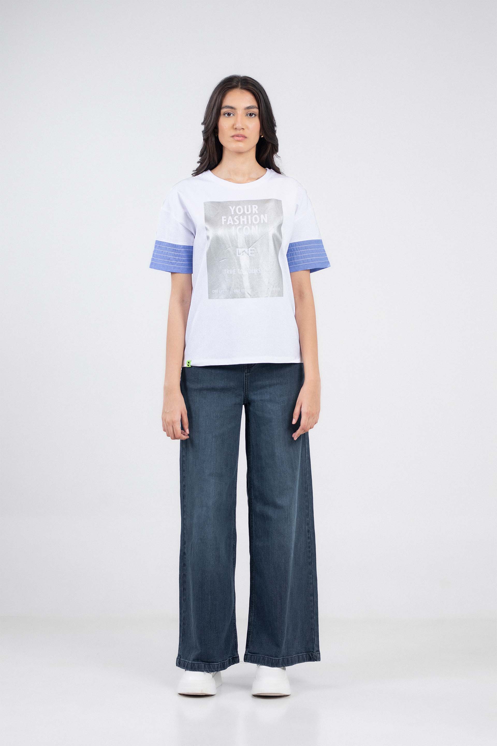 Contrasting Tee - Image 2
