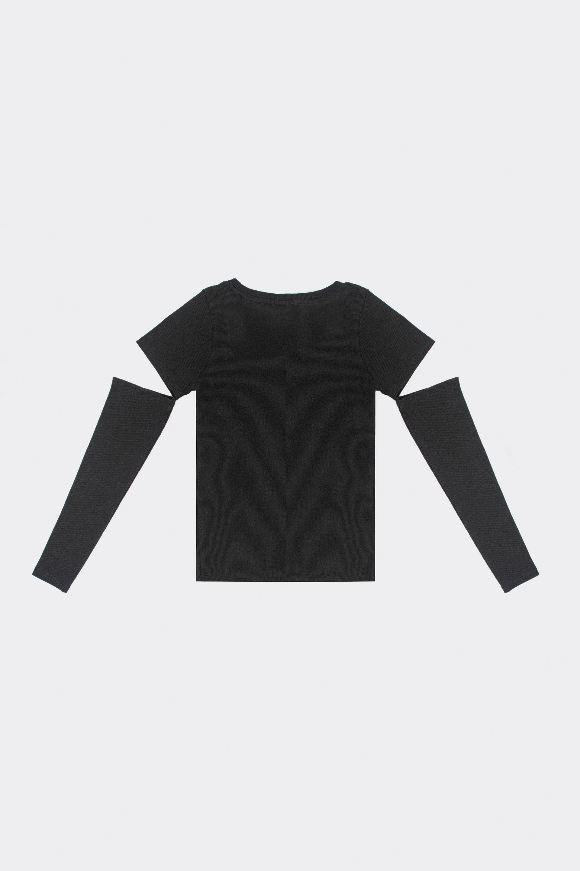 Cut Out Rib Tee - Image 2