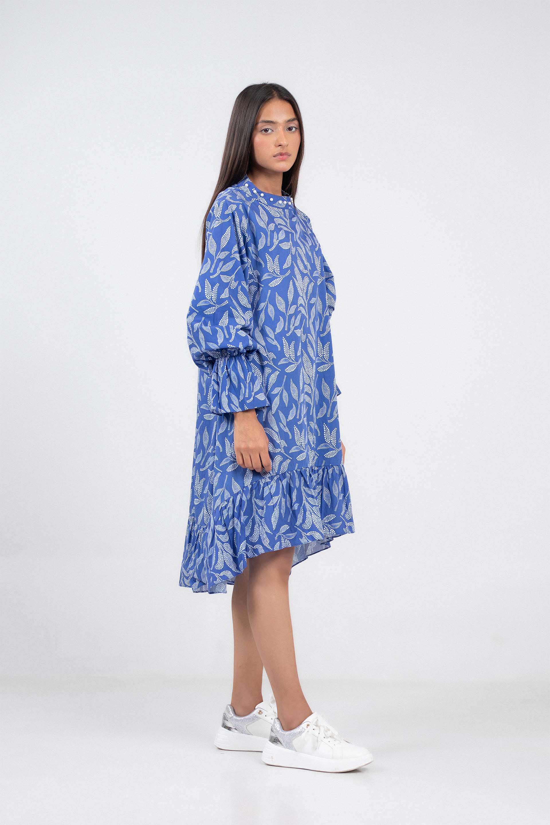 Frilled Flare Dress - Image 4